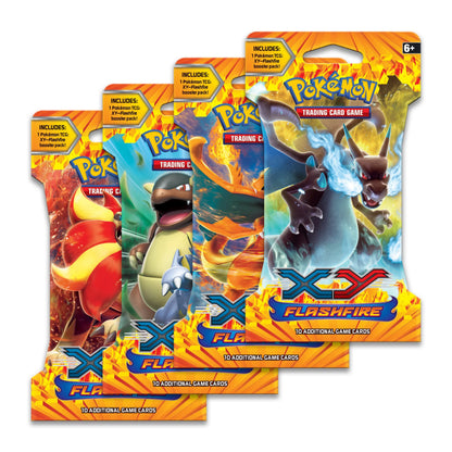 Trading Card Game XY Flashfire Hanger Booster Pack