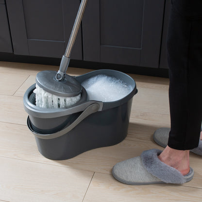 Microfiber Self Wringing Mop & Bucket Set