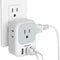 USB Charger Block,  Wall Plug Adapter with Electrical 4 Box Splitter 3 USB Wall Charger Ports, Multi Plug Outlet Extender Charging for Cruise, Travel, Office, Dorm Essentials