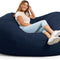 Fuf XL Foam Filled Bean Bag Chair with Removable Cover, Cobalt Lenox, Durable Woven Polyester, 5 Feet Giant