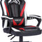 Gaming Chair for Girls, High Back Game Chair, Ergonomic Gaming Chairs for Adults, Big and Tall PC Computer Racer Gaming Chair, Reclining Gamer Desk Chair with Massage Lumbar Cushion (Red)